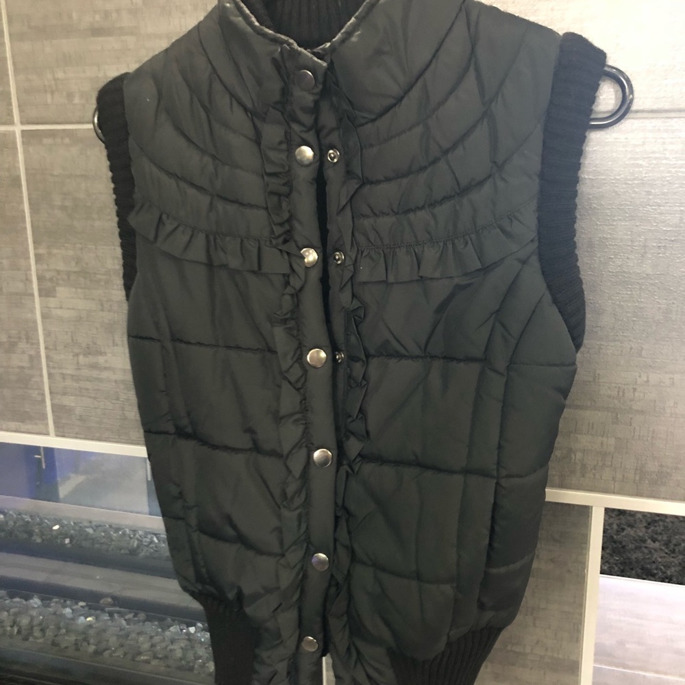 Black sweater vest